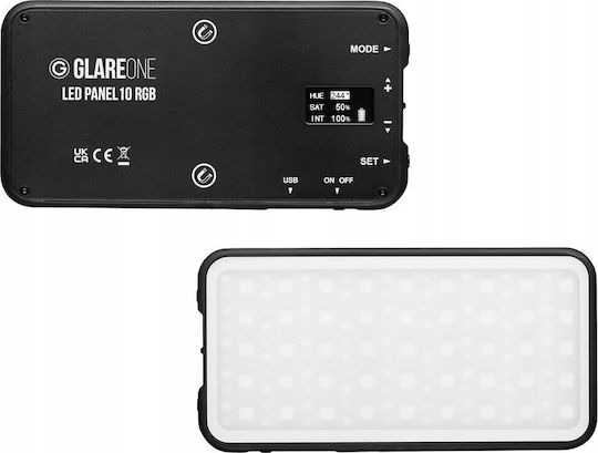 Glareone Panou LED 10W RGB cu Luminozitate 1500 Lux cu Trepied