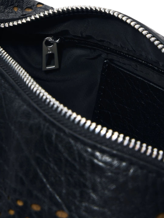 Knitted Women's Handbag / Shoulder / Crossbody Set Black