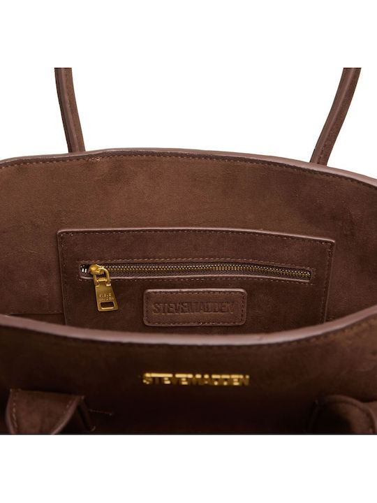 Leather Women's Shoulder / Handbag Suede Brown