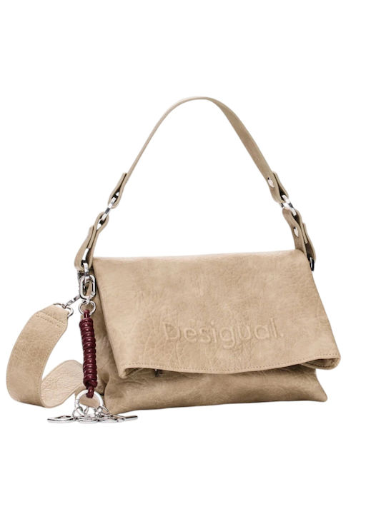 Set Knitted Women's Flap Bag Beige