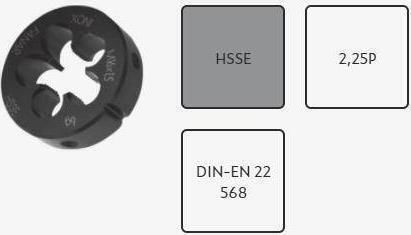 Fanar Матрична Кола За Рязане Hsse Inox M18 Din-22568 5% Кобалт N2-188001-0180