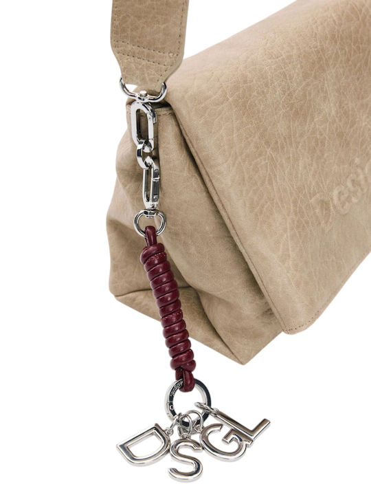 Set Knitted Women's Flap Bag Beige