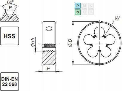 Fanar Филиера M 8x0,75 Din-22568 6g HSS 800