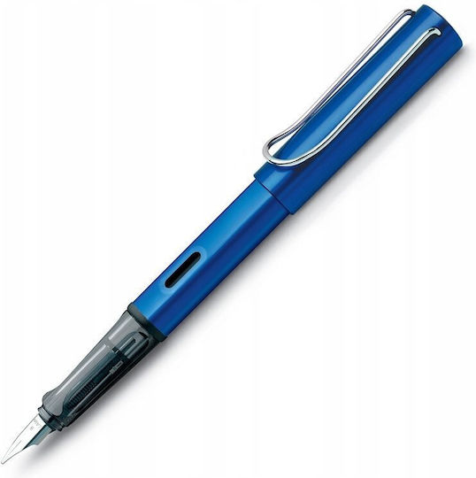 Lamy Al-star Stilou de Scris Extra Fine Albastru din Aluminiu cu Cerneală Albastră