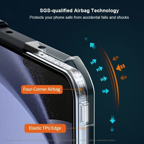 Xundd Silicone Plastic Black Back Cover Galaxy Z Fold6