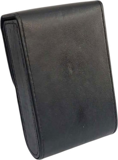 Pierre Cardin Leder Zigarettenschachtel Packungshülle Schwarz 99405