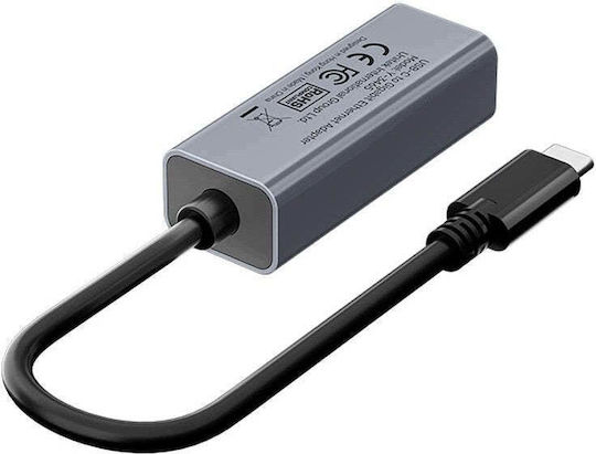 Unitek Gigabit Ethernet Адаптер за мрежа USB-C с кабелна Ethernet връзка