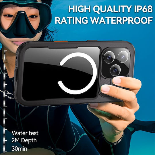 Redpepper Ip68 Waterproof Back Cover Black for iPhone 18 / 17 Pro Max