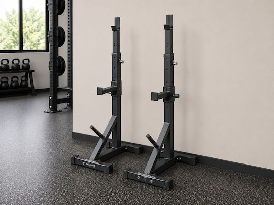 MegaFitness Ορθοστάτες για Μπάρες Βαρών Διαιρούμενοι με Ρυθμιζόμενο Ύψος