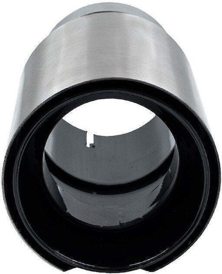 Poujoulat Kaminrohr Abschluss Typ 51 101mm Eingang 70mm Silber Schwarz Chrom
