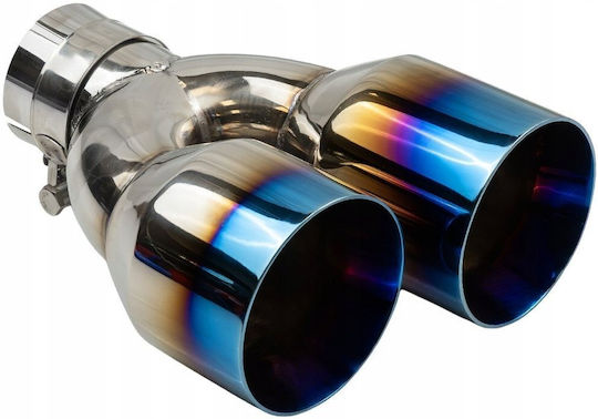 Poujoulat Kaminrohr Abschluss Typ: 37 89mmx2 Eingang 67mm Poliert Burn Set