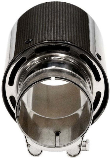 Poujoulat Kaminrohr 114mm Είσοδος 63mm Carbon Gloss
