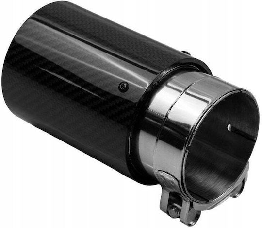 Poujoulat Kaminrohr Auslass Typ: 46 89mm Eingang 76mm Carbon Glanz