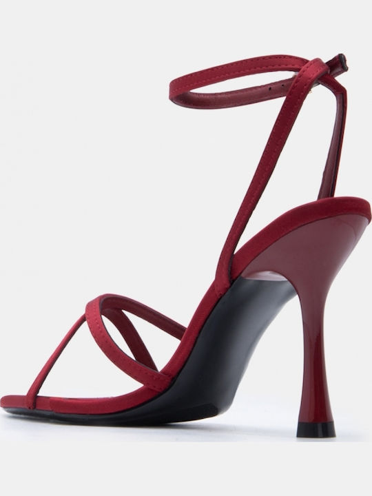 Sandale Elegante Damă Burgundy