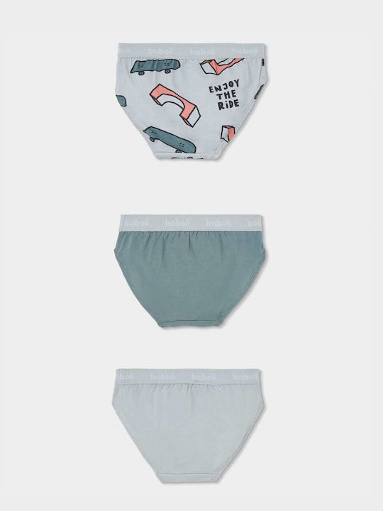 Boboli Set Kids Underwear Panties 3 Pieces Grey