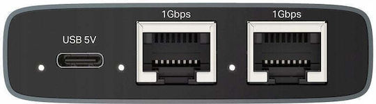 Превключвател TP-Link TP-Link EH310 Ethernet Gigabit Splitter 4xGbE USB-C