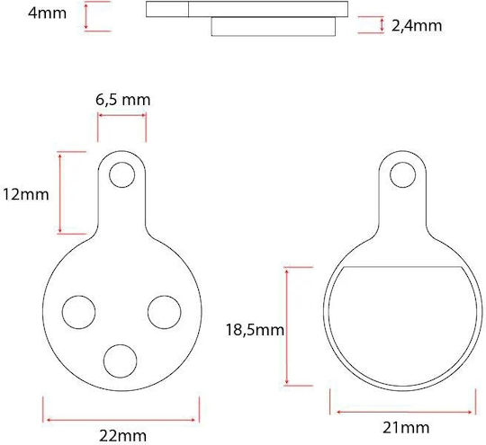 Ewheels Bremsbeläge Für Elektro-Roller In Schwarz Farbe 22123-07