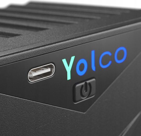 Yolco Преносим хладилник 4 л Черен
