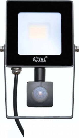 Loyal Lighting Водоустойчив LED Прожектор 1W Неутрално Бяло 4000K с Датчик за Движение IP65