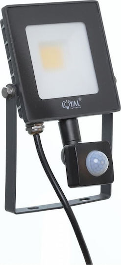 Loyal Lighting Водоустойчив LED Прожектор 1W Неутрално Бяло 4000K с Датчик за Движение IP65