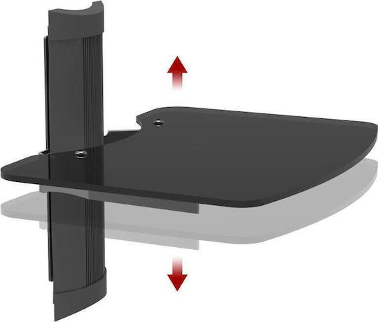 Ergosolid Ovi-s1 Audio Video Dvd Regal Gehärtetes Glas Sehr Hochwertige Verarbeitung