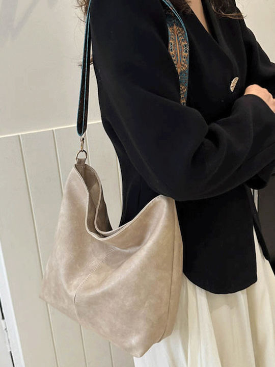Geantă Damă Tip Crossbody Ecru