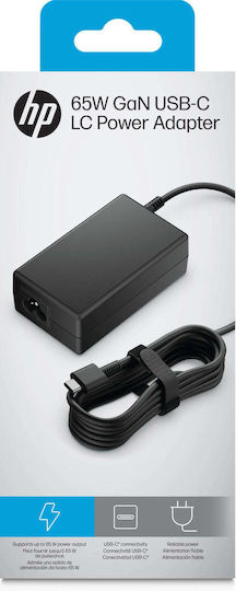 HP USB-C Зарядно устройство за лаптоп 65W със Свалящ се Кабел за Захранване