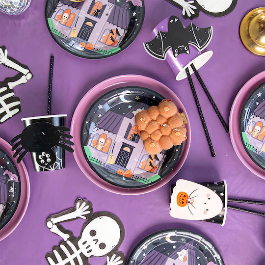 Paper Dessert Plates Spooky Friends 6 Pieces