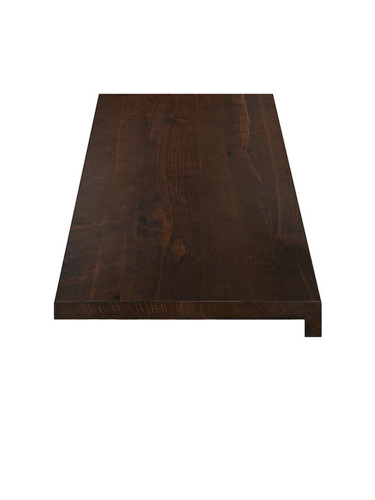 Windows 2 Pcs Dark Brown 120 X 25 X 2 Cm Solid Beech Wood 42048308 Brown