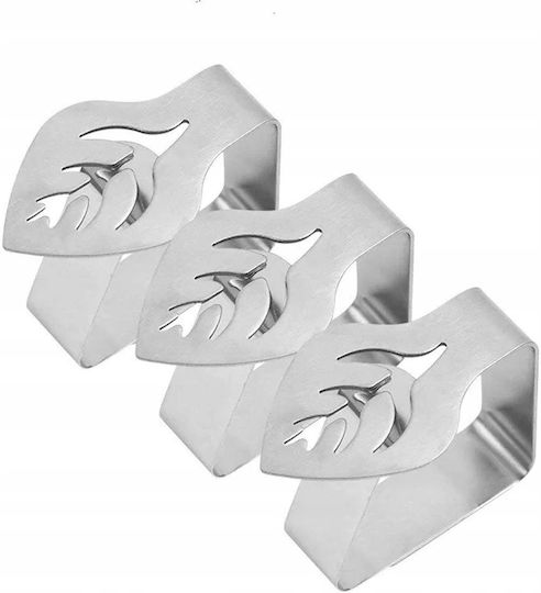 Lumarko Metall Material Für Schmuck In Blumenform Aus Silber 4,5x3,5cm Set 4Stück