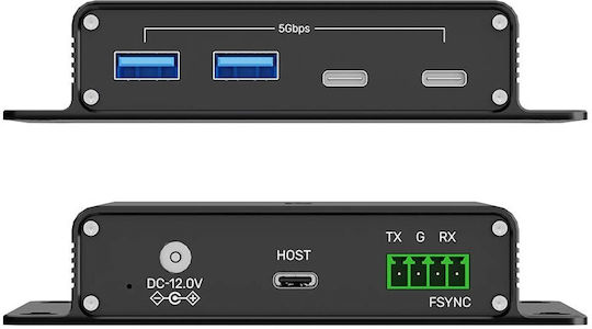 Unitek Usb Hub Usb Extender 5 Gb S 100 M Over Ethernet Hub