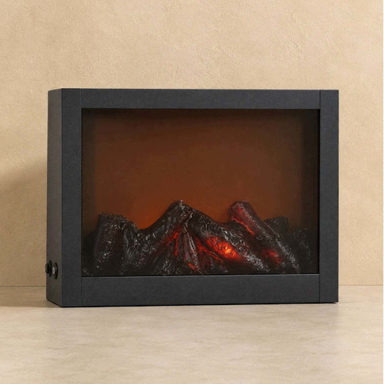 Artpol Dekorative Tischlampe Kamin 10x29x23cm Artpol Dekorative Tischlampe Kamin 10x29x23cm