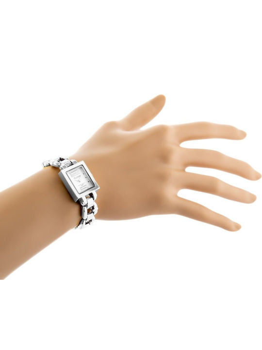 Extreim Womens Watch 18mm Battery With Silver Metal Bracelet