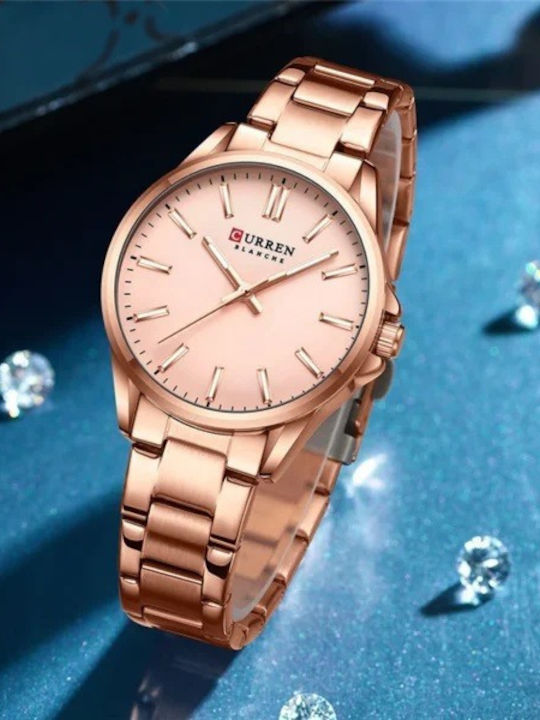 Curren Women's Watch 34mm Battery with Stainless Steel Bracelet Pink Gold