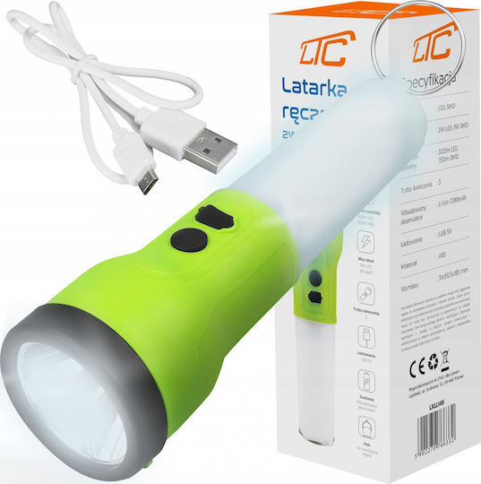 LTC Audio Rechargeable LED Flashlight with Maximum Brightness 300lm