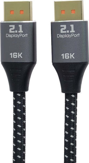 PremiumCord Καλώδιο DisplayPort male - 1.5m Μαύρο