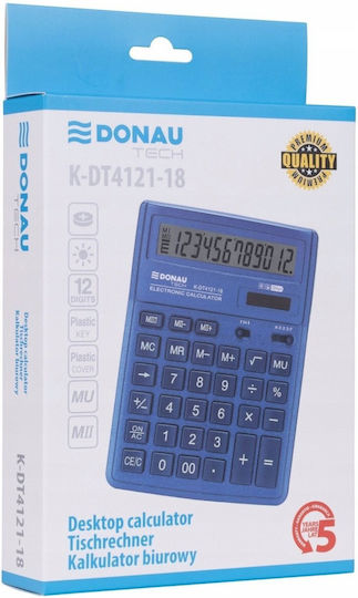 Donau Калкулатор 12 Цифри в Син Цвят