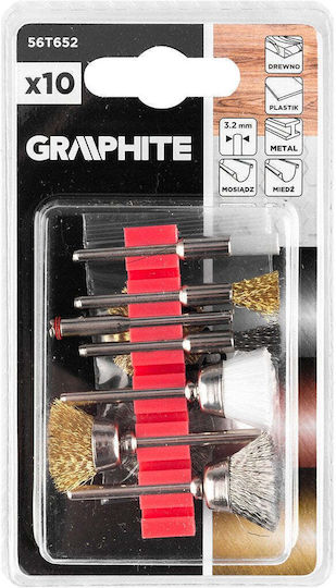 Graphite Graphite Bohrdrahtbürsten Für Eckiges Rad Set 10 Stück