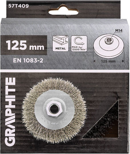 Graphite Graphite Bohrdrahtbürste Für Eckiges Rad 125mm