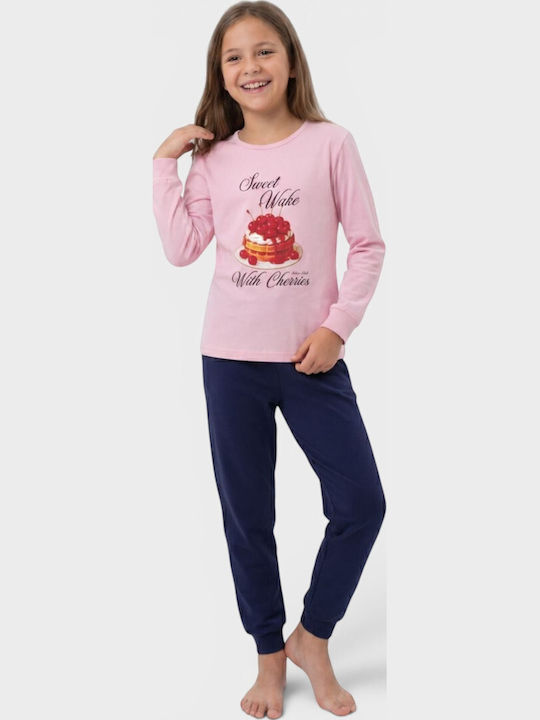 Nina Club Kinder-Nachtwäsche Winter Rosa