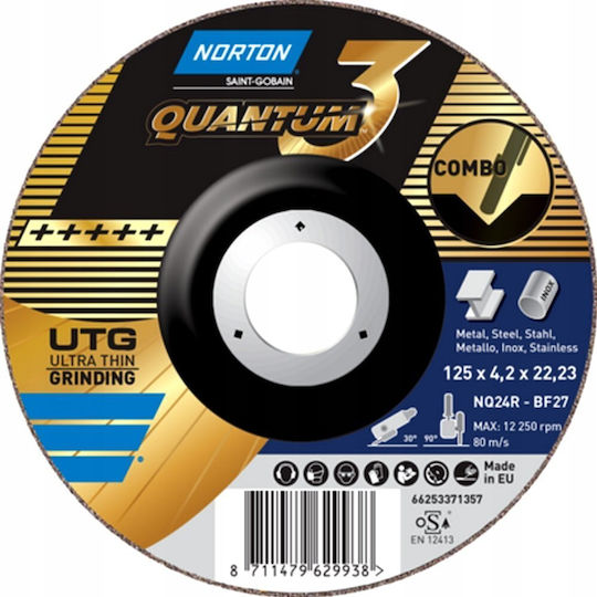 Norton Δίσκος Κοπής Μετάλλου 125mm