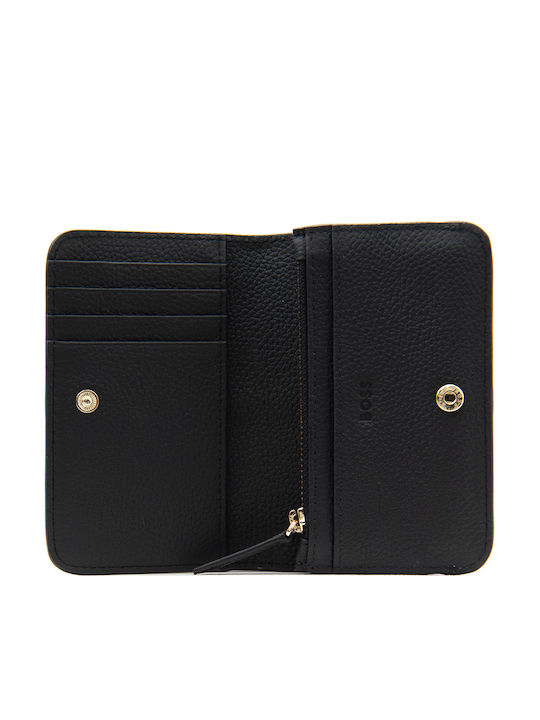 Ameline Small Leather Women's Card Wallet Black