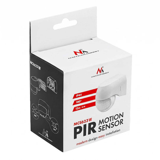 Maclean Energy Wired Motion Sensor Infrared Range 12m