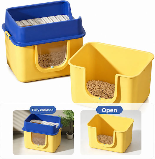 Closed Blue Cat Toilet M66 x W48 x H53cm