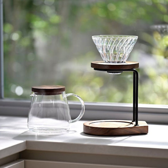Hario Γυάλινος Dripper V60-02 Walnut