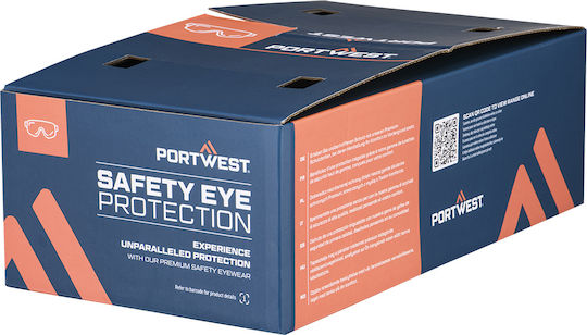 Pm32 Retail-Ready Pw32 Schutzbrillen Pk12 Transparente Portwest Kiste 12 Stück