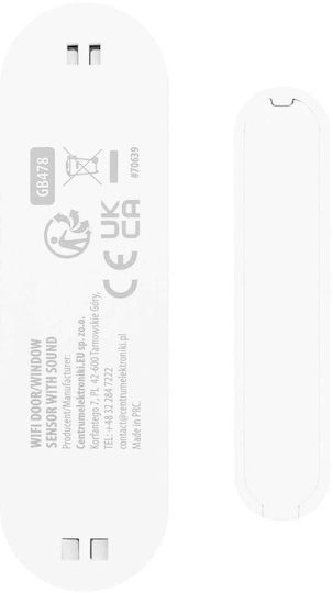 Greenblue Безжичен Сензор За Отваряне WiFi Android iOS Врати Прозорци 3.0v Dc Lr03x2 Аларма Gb478