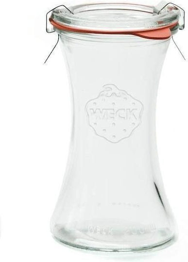 Weck Set 6 Stück Allgemeine Verwendung Lebensmittelgläser mit Deckel Glas Transparent 200ml