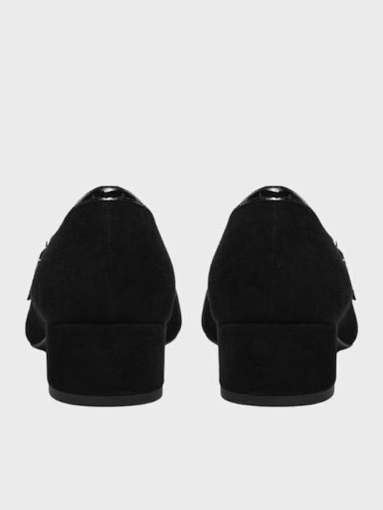 Pumps mit Riemen Schwarz