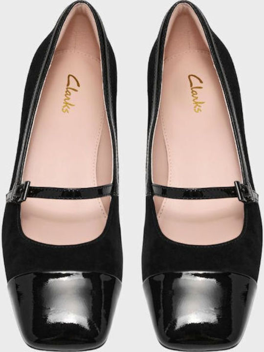 Pumps mit Riemen Schwarz
